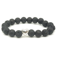 Load image into Gallery viewer, 25 Styles Tree of Life Paw Charms 8mm Black Lava Stone Beads Aromatherapy Essential Oil Diffuser Bracelet Yoga Strand Jewelry