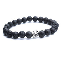 Load image into Gallery viewer, 25 Styles Tree of Life Paw Charms 8mm Black Lava Stone Beads Aromatherapy Essential Oil Diffuser Bracelet Yoga Strand Jewelry