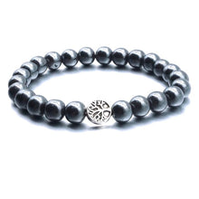 Load image into Gallery viewer, 25 Styles Tree of Life Paw Charms 8mm Black Lava Stone Beads Aromatherapy Essential Oil Diffuser Bracelet Yoga Strand Jewelry