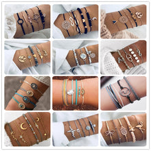 Load image into Gallery viewer, BYSPT Pure Life Hippie boho beach Surf Bracelets handmade wave charms Friendship bracelet wax string Bracelets&amp;Bangles