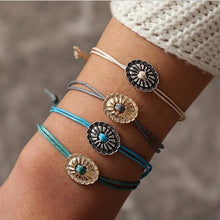 Load image into Gallery viewer, BYSPT Pure Life Hippie boho beach Surf Bracelets handmade wave charms Friendship bracelet wax string Bracelets&amp;Bangles