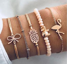 Load image into Gallery viewer, BYSPT Pure Life Hippie boho beach Surf Bracelets handmade wave charms Friendship bracelet wax string Bracelets&amp;Bangles
