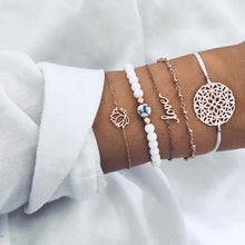Load image into Gallery viewer, BYSPT Pure Life Hippie boho beach Surf Bracelets handmade wave charms Friendship bracelet wax string Bracelets&amp;Bangles