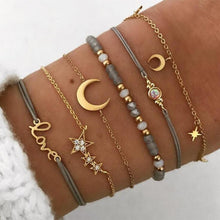 Load image into Gallery viewer, BYSPT Pure Life Hippie boho beach Surf Bracelets handmade wave charms Friendship bracelet wax string Bracelets&amp;Bangles