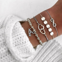 Load image into Gallery viewer, BYSPT Pure Life Hippie boho beach Surf Bracelets handmade wave charms Friendship bracelet wax string Bracelets&amp;Bangles