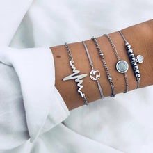 Load image into Gallery viewer, BYSPT Pure Life Hippie boho beach Surf Bracelets handmade wave charms Friendship bracelet wax string Bracelets&amp;Bangles